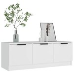 vidaXL Meuble TV Blanc 102x35x36 5 cm Bois d'ingénierie