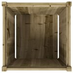 vidaXL Jardinières 2 Pièces bois de pin imprégné