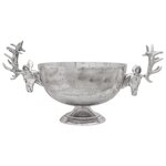 vidaXL Tasse Argent 62x35x33 cm Aluminium