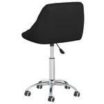 vidaXL Chaise de bureau pivotante Noir Similicuir