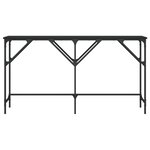 vidaXL Table console noir 140x29x75 cm bois d'ingénierie