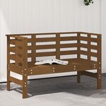 vidaXL Banc de jardin marron miel 111 5x53x71 cm bois massif de pin