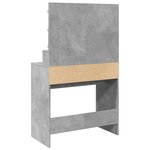 vidaXL Coiffeuse avec LED gris béton 80x41x134 5 cm