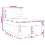 vidaXL Sommier à lattes de lit avec matelas Blanc 160x200cm Similicuir