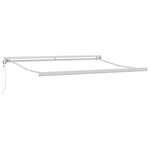 Auvent rétractable automatique blanc 350x250 cm