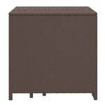 vidaXL Tables gigognes 3 Pièces marron résine tressée