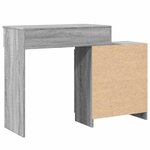 vidaXL Coiffeuse avec LED sonoma gris 115x37x110 5 cm