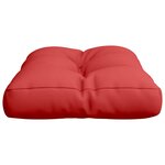 vidaXL Coussin de palette rouge 60x40x12 cm tissu
