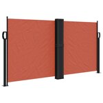 vidaXL Auvent latéral rétractable terre cuite 120x1200 cm