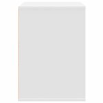 vidaXL Commode d'angle blanc 80x41x58 cm bois d'ingénierie