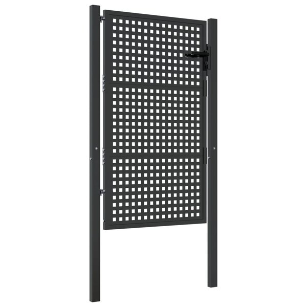vidaXL Portail de jardin anthracite 105x175 cm acier