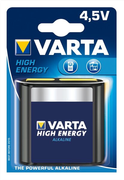 Pile plate alcaline 'High Energy' 3LR12 4,5 V VARTA