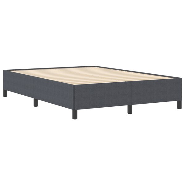 Cadre de lit vidaXL Gris foncé 160x200 cm en tissu corduroy