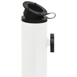 vidaXL Socle de parasol Blanc 44x44x31 cm Fonte