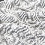 vidaXL Couverture coton à chevrons 220x250 cm Gris