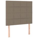 vidaXL Cadre de lit sans matelas taupe 80x200 cm tissu