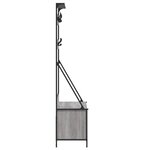 vidaXL Porte-vêtements et rangement des chaussures sonoma gris