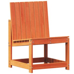 vidaXL Chaise de jardin cire marron 50 5x55x77 cm bois de pin massif