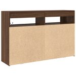 vidaXL Buffet Chêne Brun Bois d'ingénierie 116 x 30 x 75 cm Buffet