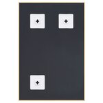 vidaXL Miroir Doré 60x40 cm