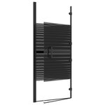 vidaXL Cabine de douche pliable ESG 120x140 cm Noir