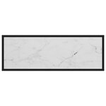 vidaXL Table console Blanc 100x35x75 cm Verre trempé