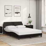 vidaXL Cadre de lit sans matelas noir 140x190 cm similicuir