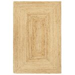 vidaXL Tapis fait à la main Jute 200x300 cm