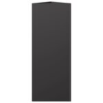 vidaXL Jardinière noir triangulaire 30x26x75 cm acier