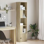 vidaXL Bibliothèque chêne sonoma 40x36x189 cm bois d'ingénierie