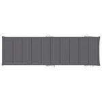 vidaXL Chaises longues lot de 2 avec coussins Bois d'acacia solide
