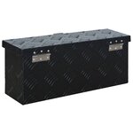 vidaXL Boîte en aluminium 485x140x200 mm Noir