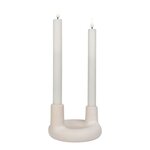 Bougeoir céramique beige ø 13 x 85 cm