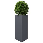 vidaXL Jardinières 2 Pièces anthracite triangulaire 40x34 5x70 cm acier