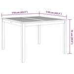 vidaXL Ensemble à manger de jardin 5 Pièces Bois d'acacia solide