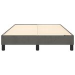 vidaXL Cadre de lit sans matelas gris foncé 120x200 cm velours