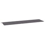 vidaXL Coussin de banc de jardin anthracite 200x50x4 cm tissu oxford