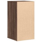 vidaXL Commode d'angle chêne marron 40x41x76 cm bois d'ingénierie