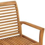 vidaXL Banc de jardin avec coussin bleu clair 112 cm Bois de teck