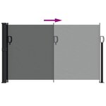 vidaXL Auvent latéral rétractable anthracite 120x600 cm