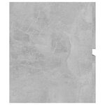 vidaXL Meubles de salle de bain gris béton bois d'ingénierie