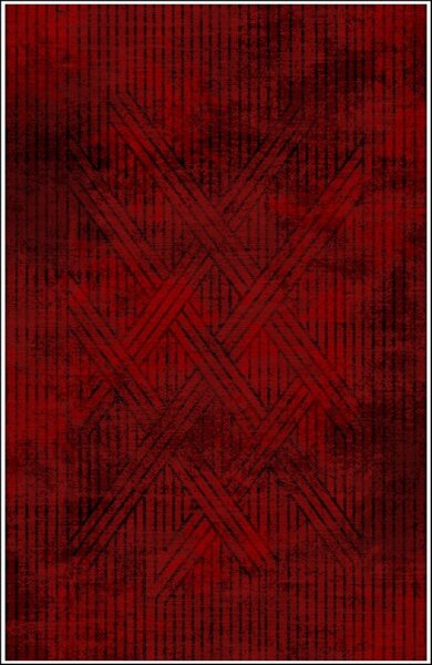 Tapis de salon FISUN 160 x 230 cm - Rouge