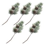 5 rameaux de sapin avec pigne 24 cm