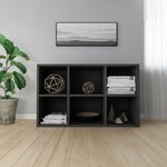 vidaXL Bibliothèque/Buffet noir 66x30x98 cm bois d'ingénierie