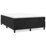 vidaXL Cadre de lit sans matelas noir 140x200 cm velours