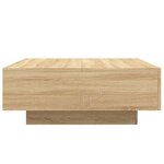 vidaXL Table basse chêne sonoma 80x80x31 cm bois d'ingénierie