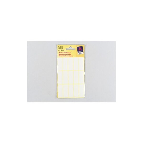Avery zweckform etiquette multi-usages, 38 x 14 mm, blanc