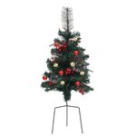 vidaXL Arbre de Noël artificiel pré-éclairé d'allée 2 Pièces 76 cm PVC