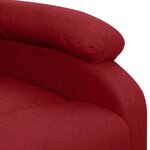 Vidaxl fauteuil releveur inclinable bordeaux tissu