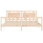 vidaXL Cadre de lit sans matelas bois de pin massif